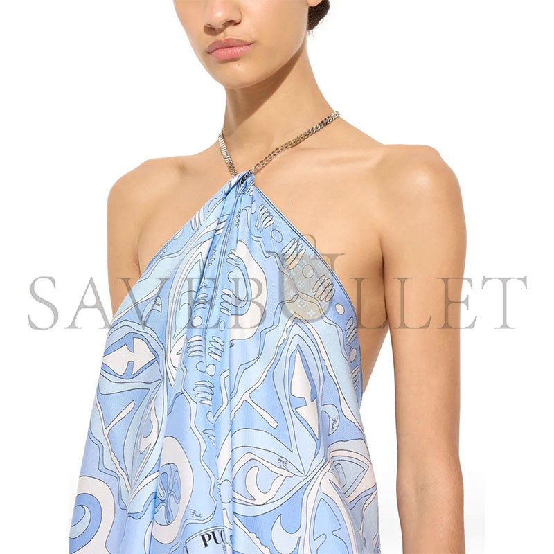 PUCCI ANGOLI PRINT CHAIN TOP 